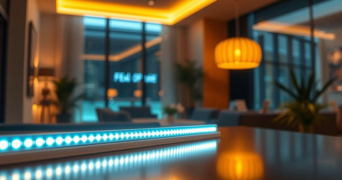 Barra de LED 60cm: Ilumine seu Espaço